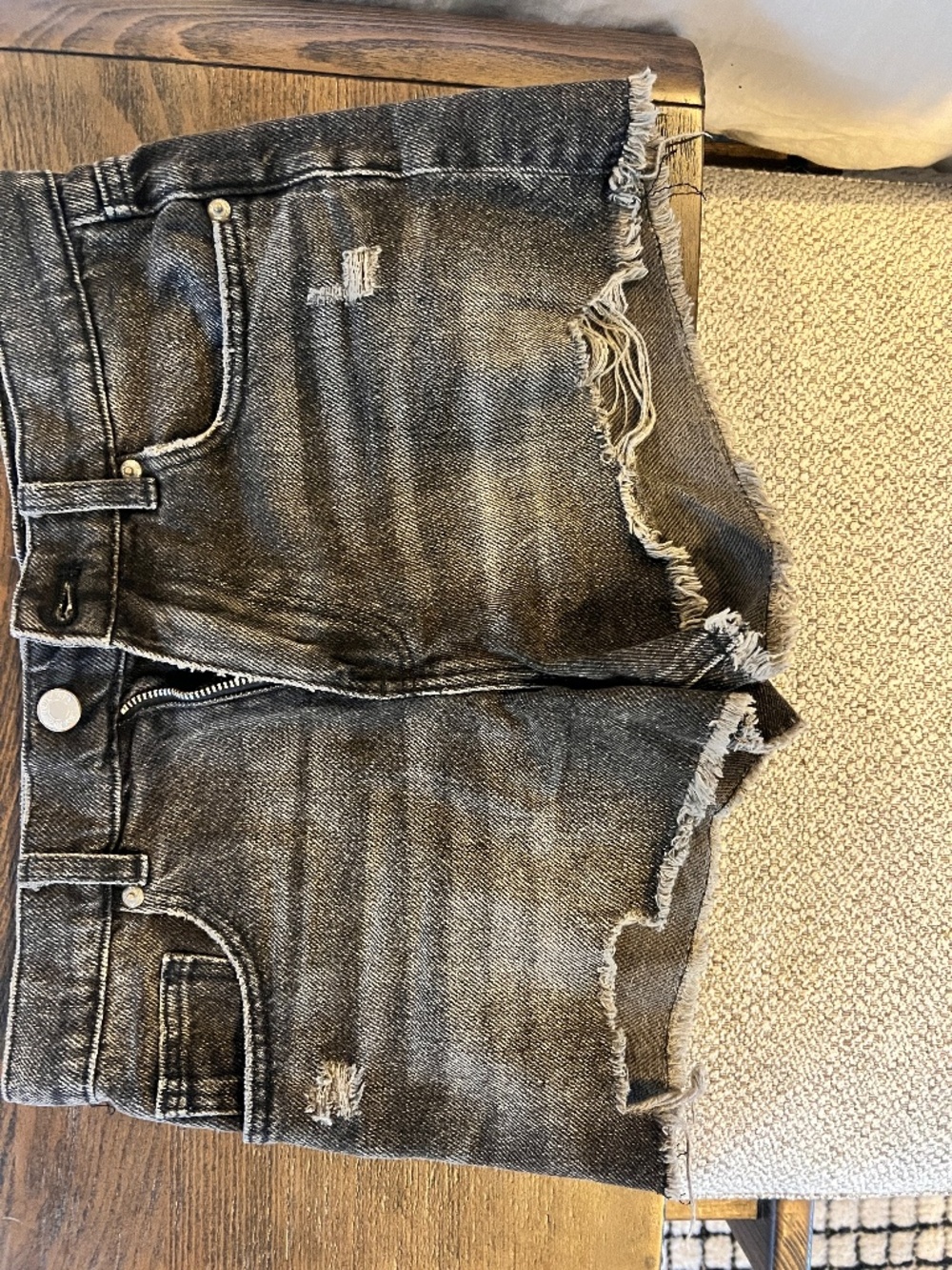Zara jean shorts in washed black